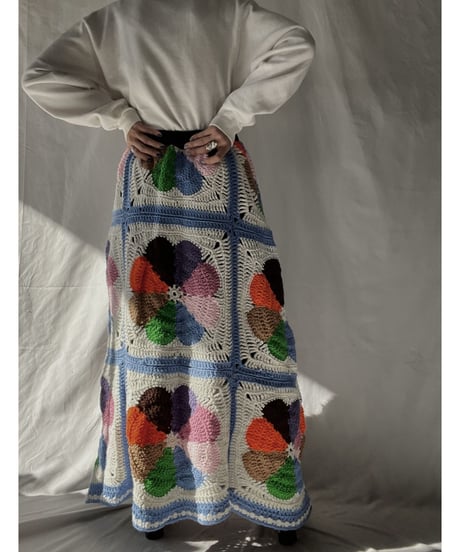 【RE;CIRCLE】 RE Granny Long Skirt⑧/211216-049