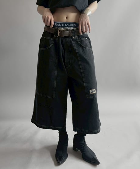 【USED】 Fishbone Denim Shorts /260418-040