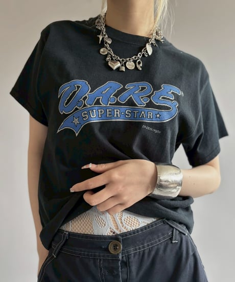 【USED】 RESIZED GILDAN D.A.R.E. SUPER STAR T-Shirt / 260627-007