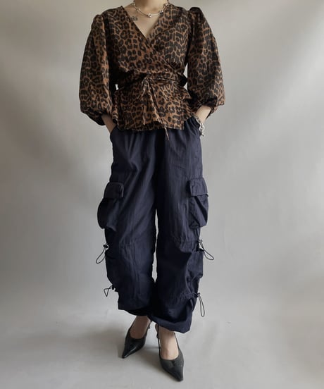 【USED 】Poly Gimmick Cargo Pants/ 231009-033