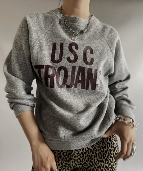 【USED】 USC trojans Raglan Sleeve Sweat  / 230916-040