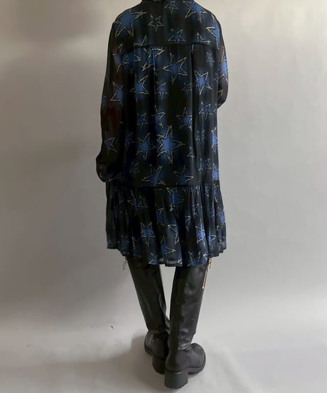 【USED】 Star Design Sheer One-Piece  /251012-003