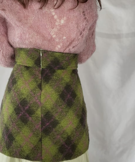 【USED】 Wool Skirt made in Italy / 220107-003