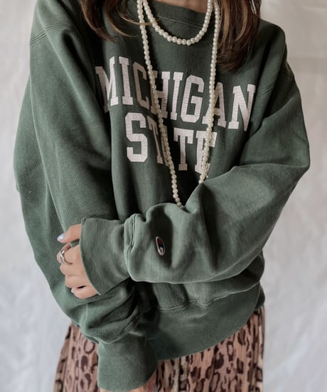 【USED】   Champion Reverse Weave Sweat MICHIGAN STATE/211007-015