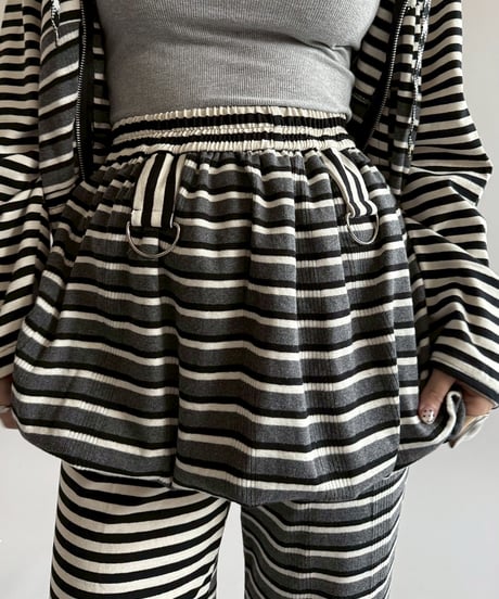 【RE;CIRCLE】 RE Border Balloon Skirt Mini  /  250403-003