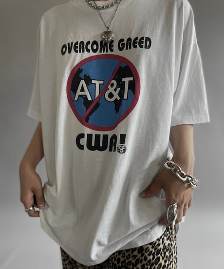 【USED】 Made in USA 80's Hanes AT&T T-Shirt /240729-080