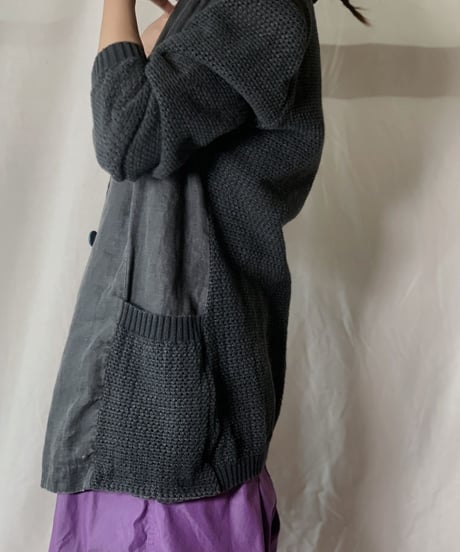 【USED】 Knit × Cotton Jacket/210708-003