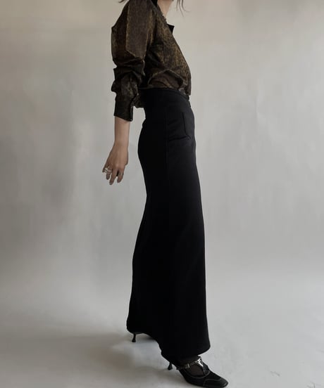 【USED】 Poly Long Skirt / 220528-014