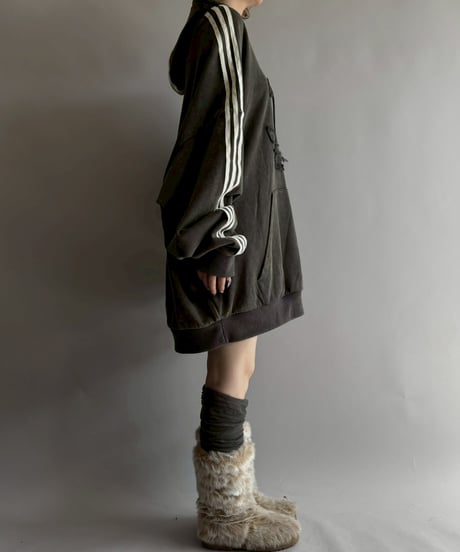【USED】 adidas by AVAVAV Shoulder less Hoodie /251018-020