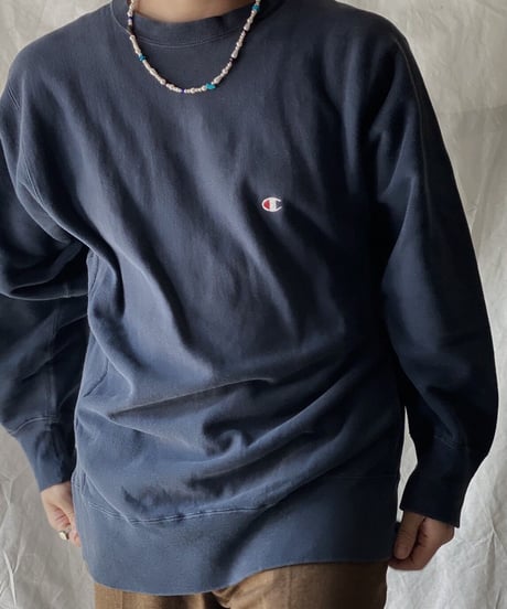 【USED】80's USA Champion Reverse Weave Sweat One Point /210213-016