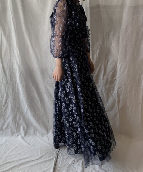 【USED】  Plant Patterned Lace EURO Dress/210407-021