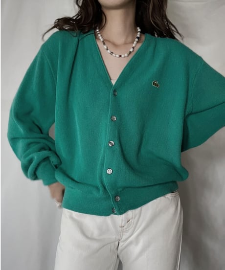 【USED】   LACOSTE Knit Cardigan⑥/211126-014
