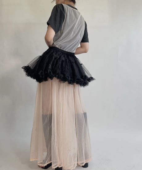 【USED】 See-through Sleeveless One-piece /220716-033