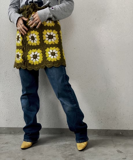 【RE;CIRCLE】 Granny Knit Mini Skirt ① /210125-002