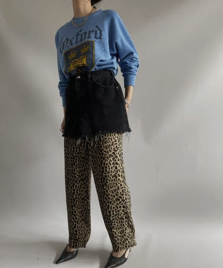 【USED】POLO LARPH LAUREN Leopard Patterned Sheer Pants/231014-023