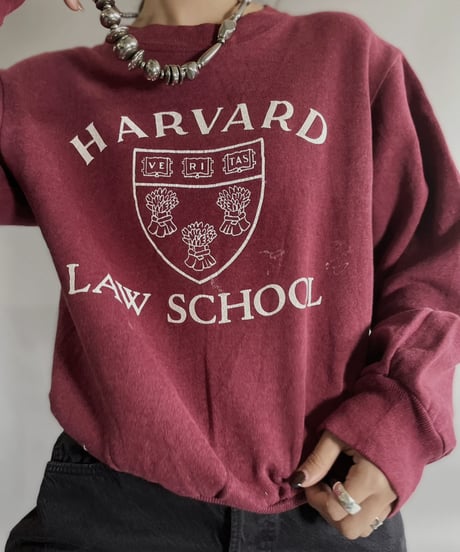 【USED】   Champion Sweatshirt 'Harvard Law School' / 221203-005