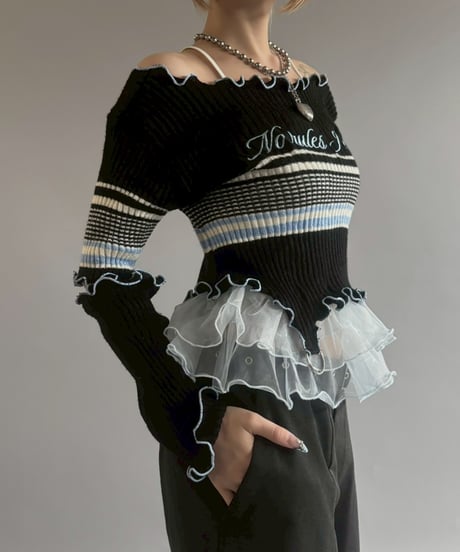 【RE;CIRCLE】 RE Mellow Knit Top /  251023-016