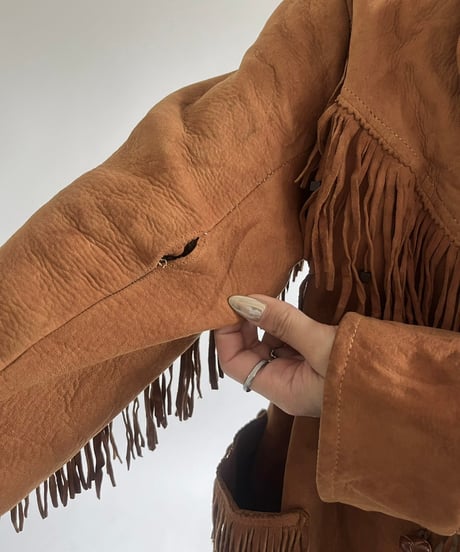 【USED】 Suede Fringe Jacket /250301-001