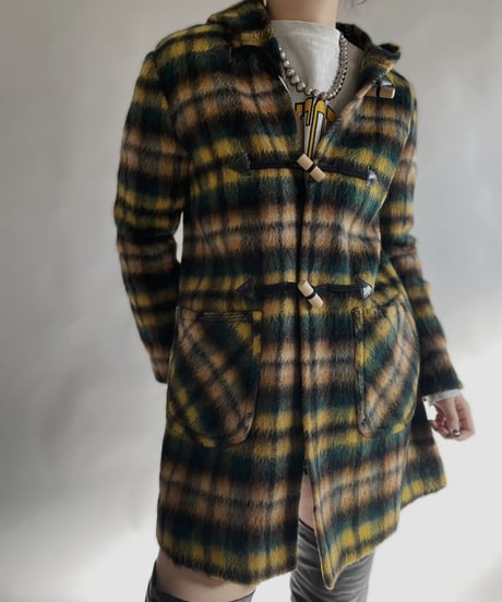 【USED】 Plaid Duffel Coat / 240101-033