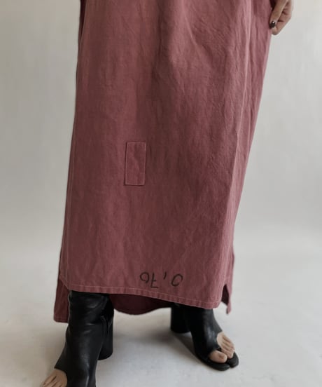 【RE;CIRCLE】RE Dyed French Mattress Cover One-piece -Santa Fe Pink- / 220512-011