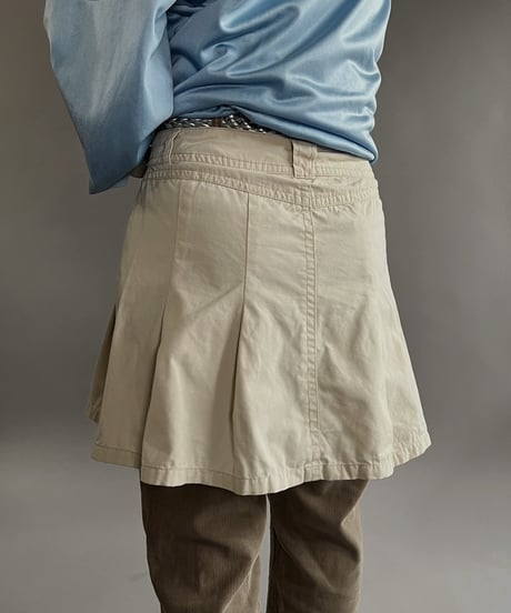 【USED】  Tacked Mini Skirt/240210-007