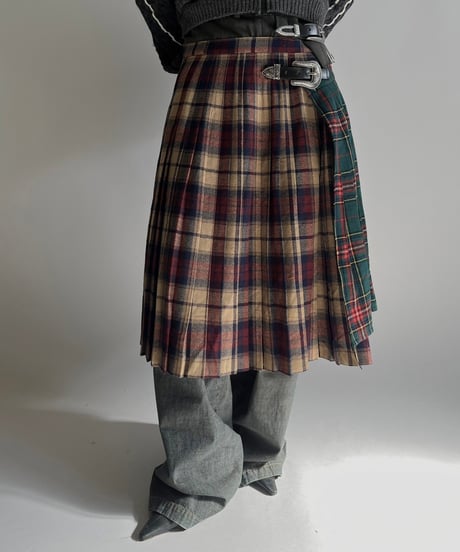 【RE;CIRCLE】 RE Kilt Skirt Middle / 250206-014