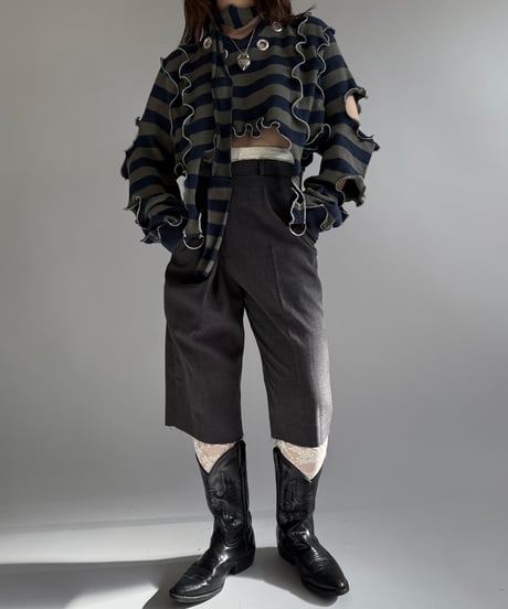 【RE;CIRCLE】 RE Mellow Knit Top + Muffler  /  241226-014