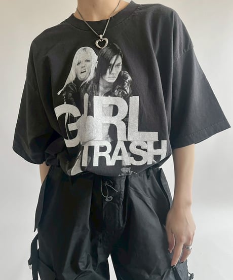 【USED】 Made in USA GIRL TRASH T-Shirt /250503-015