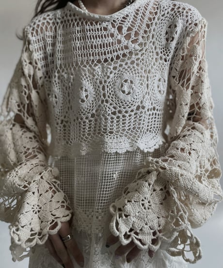 【RE;CIRCLE】 RE Crochet Lace One-piece / 220427-037