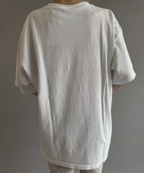 【USED】 07's Hanes American Football Newspaper T-Shirt / 260607-026