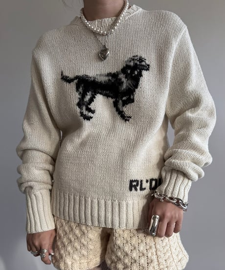 【USED】 Polo Ralph Lauren Hand Knit Dog /250104-001
