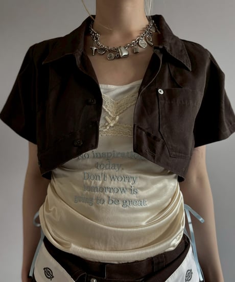 【Chinatsu Aoyama】 RE Makers Shirt Brown / 260702-030