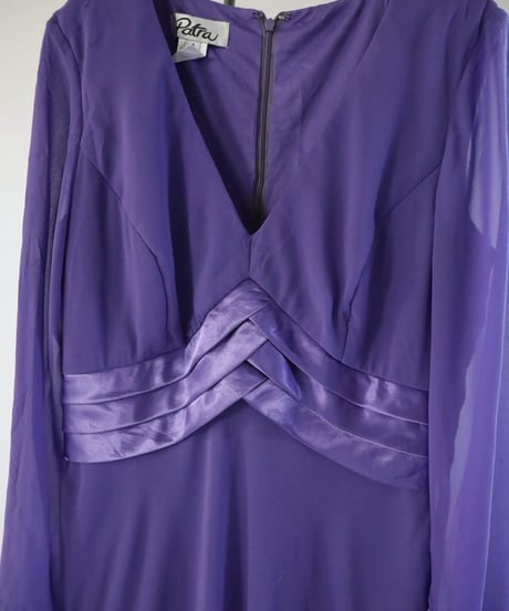 【USED】L/S Poly Dress ③ / 220324-022