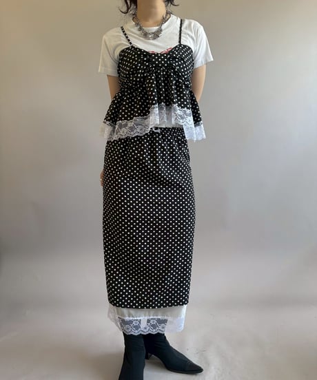 【Chinatsu Aoyama】 RE Ribbon Camisole Top / 260402-009