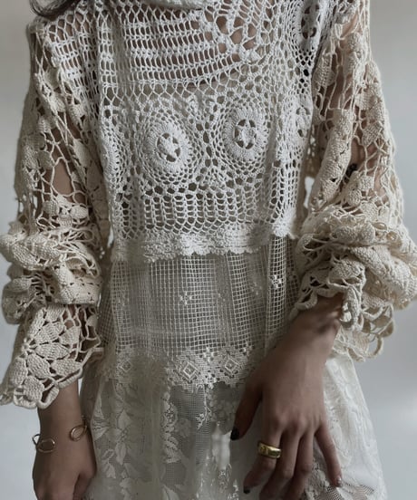 【RE;CIRCLE】 RE Crochet Lace One-piece / 220427-037
