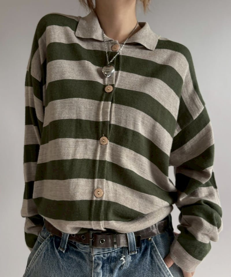 USED】 Made in ITALY Border Knit / 251227-019 |