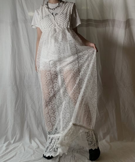 【RE;CIRCLE】 RE Lace N/S One-piece④/210714-008