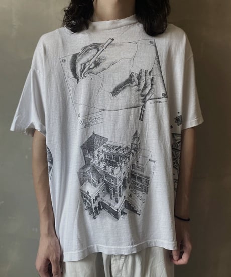 【USED】 Made in USA  M.C.Escher Art T-shirt  /230731-006