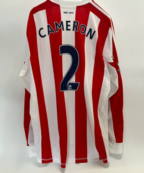 【USED】 adidas 12~13's CAMERON Stoke City FC Soccer Shirt/ 250607-019