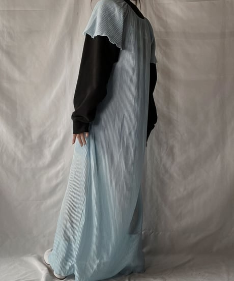 【USED】   Poly Pleats S/S One-piece/210926-002