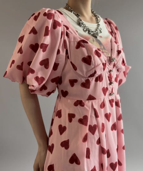 【USED】 sister jane Dead Stock Heart Pattern One-Piece / 260704-002