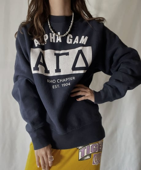【USED】  Champion Reverse Weave Sweat ALPHA GAM/211116-040