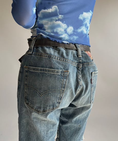 【USED】 Levi's Lame Cut Off Denim Shorts /250201-003