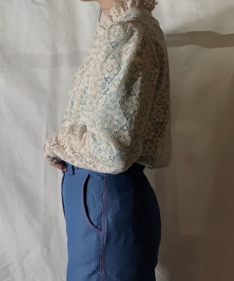 【USED】  Long Sleeve Lace Shirt/210310-027