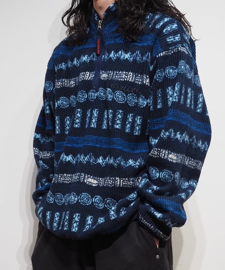 【USED】INVICTA Patterned Half Zip Fleece Top/240311-001