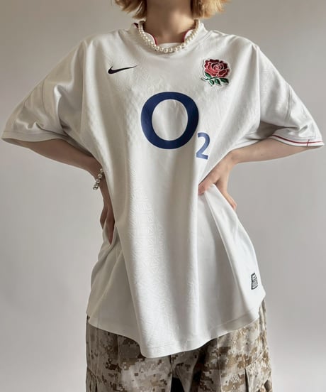【USED】 Nike England National Rugby Soccer Shirt / 250607-017