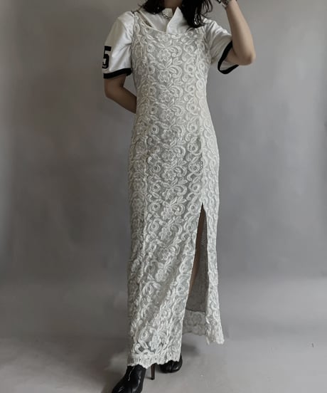 【USED】 Flower Pattern Spangle One-piece / 230506-007