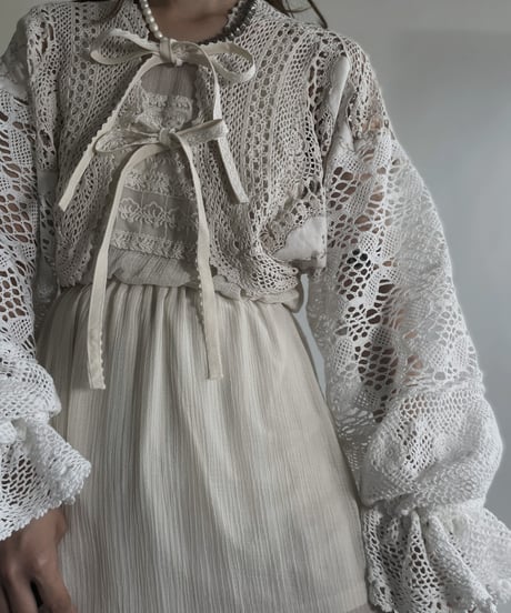 【RE;CIRCLE】 RE Crochet Bolero / 220623-023