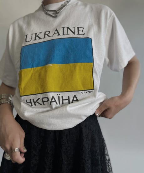 【USED】 Short Sleeved T-shirt "Uklaine" /220716-020