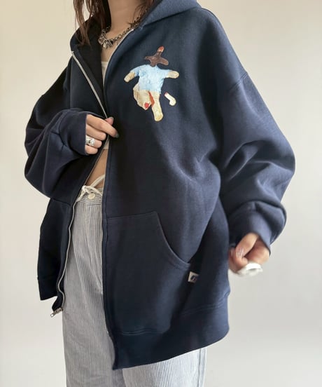 【USED】 END IS NEAR Russell Athletic L/S Zip Parka /250329-016